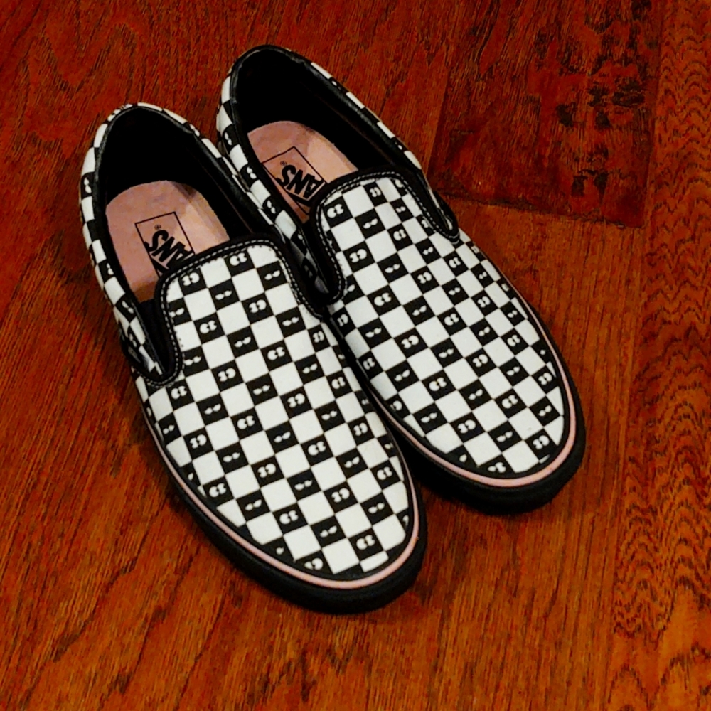 Limited edition Lazy Oaf + Vans Collaboration Slip ons